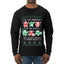 To The Windows To The Walls Till Santa Decks These Halls, Ugly Christmas Sweater Unisex Mens Long Sleeve Shirt