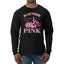 Breast Cancer Awareness Designs Front and Back Mens Long Sleeve Shirt