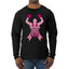 Breast Cancer Awareness Designs Front and Back Mens Long Sleeve Shirt