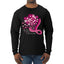 Breast Cancer Awareness Designs Front and Back Mens Long Sleeve Shirt