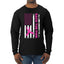 Breast Cancer Awareness Designs Front and Back Mens Long Sleeve Shirt
