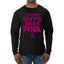 Breast Cancer Awareness Designs Front and Back Mens Long Sleeve Shirt