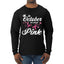 Breast Cancer Awareness Designs Front and Back Mens Long Sleeve Shirt