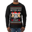 Better Not Pout, Cute Sad Santa Cats | Funny Ugly Christmas Sweater Mens Long Sleeve Shirt