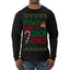 It's Not Going to Suck Itself Funny Candy Cane Ugly Christmas Sweater Mens Long Sleeve Shirt