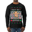 Not My Gumdrop Buttons Funny Classic Movie Quote Ugly Christmas Sweater Mens Long Sleeve Shirt
