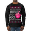 You Can Take Me Hot to Go, Hot Cocoa Viral Song Pop Music Ugly Christmas Sweater Mens Long Sleeve Shirt