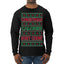 Christmas Calories Don't Count Funny Family Holidays Ugly Christmas Sweater Mens Long Sleeve Shirt