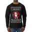 Jesus the Ultimate Deadlifter Funny Ugly Christmas Sweater Mens Long Sleeve Shirt