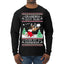 Grandma Got Run Over by a Reindeer, Funny Animated Design Rein Deer Kids TV Song Movie Ugly Christmas Sweater Mens Long Sleeve Shirt