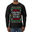 First Christmas With My Hot New Fiance Classic Newlywed Ugly Christmas Sweater Mens Long Sleeve Shirt