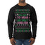 Too Hot to Wear an Ugly Sweater, Funny Pink Candy Cane Cut Diva Girl Reindeer Xmas Ugly Christmas Sweater Mens Long Sleeve Shirt