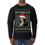 Kamala La La Funny Santa Hat Classic Xmas Song Carol Ugly Christmas Sweater Mens Long Sleeve Shirt