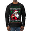 Nothing For You Whore Funny Vulgar Santa Claus Ugly Christmas Sweater Mens Long Sleeve Shirt