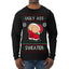 Ugly Ass Sweater Funny Santa Claus Butt Xmas Ugly Christmas Sweater Mens Long Sleeve Shirt