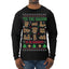 Tis' The Season To Be Naughty Unisex Ugly Christmas Sweater Mens Long Sleeve Shirt