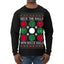 Deck the Halls with Bocce Balls, Funny Classic Italy Italian Sports Ugly Christmas Sweater Mens Long Sleeve Shirt