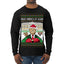 Make America Lit Again Funny Trump 2024 White House MAGA Ugly Christmas Sweater Mens Long Sleeve Shirt