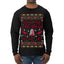 Now I Have a Machine Gun Ho Ho Ho Nakatomi Die Hard McClane Classic 80s Xmas Movie Ugly Christmas Sweater Mens Long Sleeve Shirt