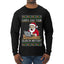 Santa Saw Your Search History, Funny Internet Humor, Ugly Christmas Sweater Mens Long Sleeve Shirt