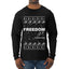 Freedom, Charlie Kirk Political Activist, Right Wing, Ugly Christmas Sweater Mens Long Sleeve Shirt