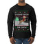 Dachshund Through The Snow, Cute Dog Christmas Sweater, Ugly Christmas Sweater Mens Long Sleeve Shirt
