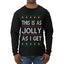 This Is As Jolly As I Get, Funny Humor, Ugly Christmas Sweater Mens Long Sleeve Shirt