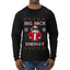 Big Nick Energy, Funny Humor, Ugly Christmas Sweater Mens Long Sleeve Shirt