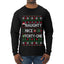 Naughty Nice 41, Ugly Christmas Unisex Sweater List, Extra Festive, Ugly Christmas Sweater Mens Long Sleeve Shirt