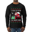 I Could Go Down All Night Long, Ugly Christmas Sweater Mens Long Sleeve Shirt