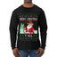 Merry Christmas Y'all Christmas Sweater, Ugly Christmas Sweater Mens Long Sleeve Shirt
