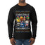 Christmas Brainrot, Ugly Christmas Sweater Mens Long Sleeve Shirt
