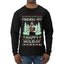 Finding My Happy Holiday, Ugly Christmas Sweater Mens Long Sleeve Shirt