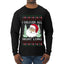 I Deliver All Night Long, Ugly Christmas Sweater Unisex Mens Long Sleeve Shirt