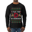 I Put The D In Reindeer, Ugly Christmas Sweater Unisex Mens Long Sleeve Shirt