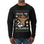 Make Me Crumb, Ugly Christmas Sweater Unisex Mens Long Sleeve Shirt