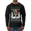 Hold My Package, Ugly Christmas Sweater Unisex Unisex Mens Long Sleeve Shirt