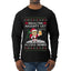 Redacted Naughty List Access Denied, Ugly Christmas Sweater Unisex Unisex Mens Long Sleeve Shirt