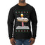 North Pole, Ugly Christmas Sweater Unisex Mens Long Sleeve Shirt