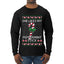She Likes My Peppermint Stick, Ugly Christmas Sweater Unisex Mens Long Sleeve Shirt