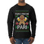 Puro Pinche Pari, Ugly Christmas Sweater Unisex Mens Long Sleeve Shirt
