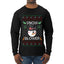 Snow Blower, Ugly Christmas Sweater Unisex Mens Long Sleeve Shirt