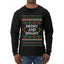 Merry And Bright, Ugly Christmas Sweater Unisex Mens Long Sleeve Shirt