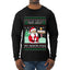 Ask Your Mom About My North Pole Naughty Santa, Ugly Christmas Sweater Unisex Mens Long Sleeve Shirt