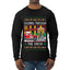 Dashing Through The Snow Classic 90s Holiday Movie, Ugly Christmas Sweater Unisex Mens Long Sleeve Shirt
