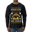 Spoiler Alert He Dies Nativity Scene, Ugly Christmas Sweater Unisex Mens Long Sleeve Shirt