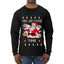 Milk And Cookie Time, Ugly Christmas Sweater Unisex Mens Long Sleeve Shirt