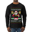 You're On Santa's Naughty List ICE Agent, Ugly Christmas Sweater Unisex Mens Long Sleeve Shirt