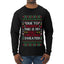 Due To Tariffs This Is My Ugly Christmas Sweater, Ugly Christmas Sweater Unisex Mens Long Sleeve Shirt