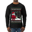 Santa Drone Show Reindeer, Ugly Christmas Sweater Unisex Mens Long Sleeve Shirt